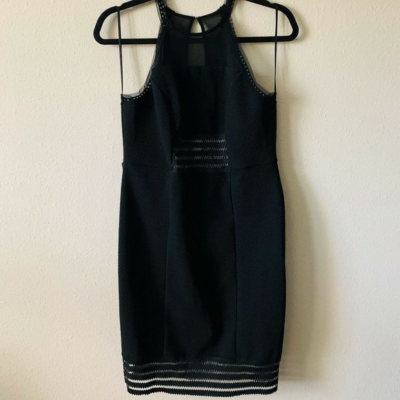 Topshop Sheer Mesh Cutout Illusion Cocktail Dress - Picture 5 of 8